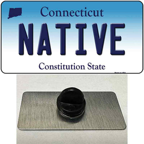 Native Connecticut Novelty Metal Hat Pin