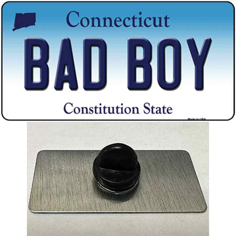 Bad Boy Connecticut Novelty Metal Hat Pin