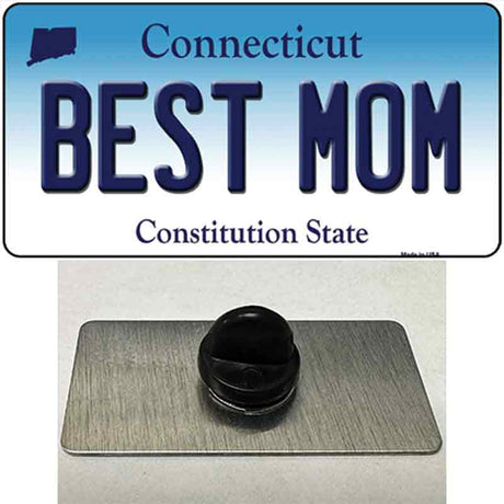 Best Mom Connecticut Novelty Metal Hat Pin