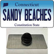 Sandy Beaches Connecticut Novelty Metal Hat Pin