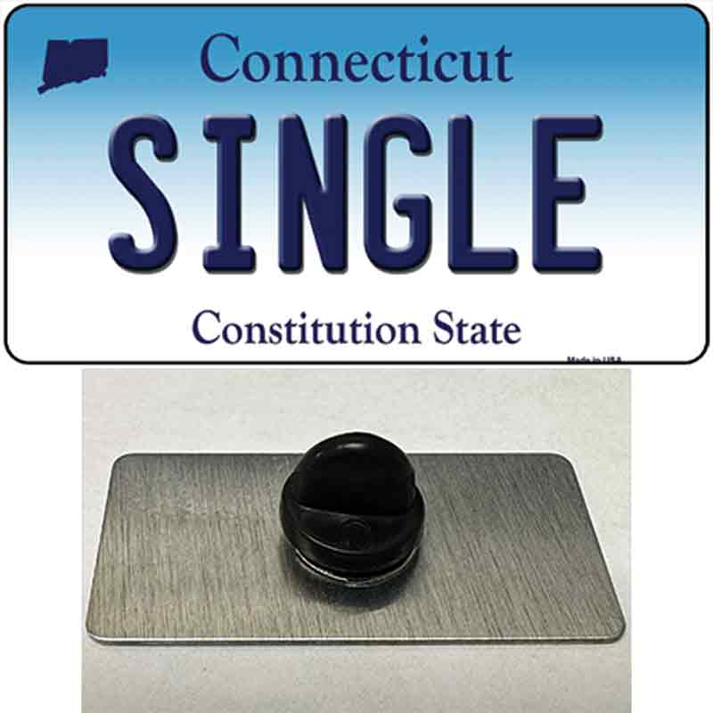 Single Connecticut Novelty Metal Hat Pin