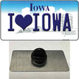 I Love Iowa Novelty Metal Hat Pin