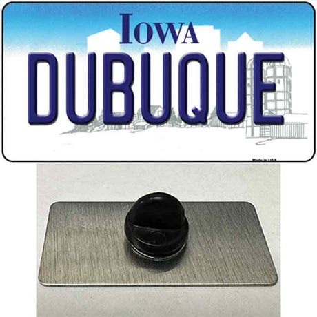 Dubuque Iowa Novelty Metal Hat Pin