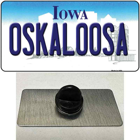 Oskaloosa Iowa Novelty Metal Hat Pin