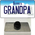 Grandpa Iowa Novelty Metal Hat Pin