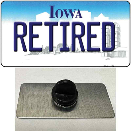 Retired Iowa Novelty Metal Hat Pin