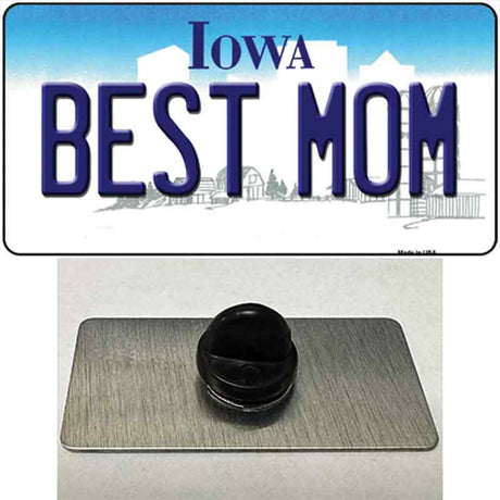 Best Mom Iowa Novelty Metal Hat Pin