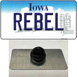 Rebel Iowa Novelty Metal Hat Pin