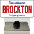 Brockton Massachusetts Novelty Metal Hat Pin