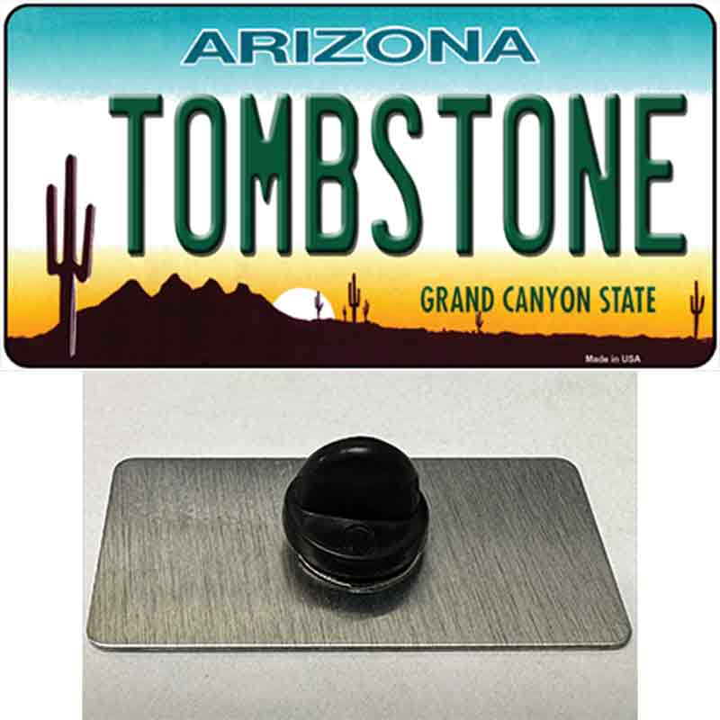 Tombstone Arizona Novelty Metal Hat Pin
