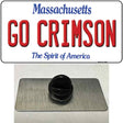 Go Crimson Massachusetts Novelty Metal Hat Pin