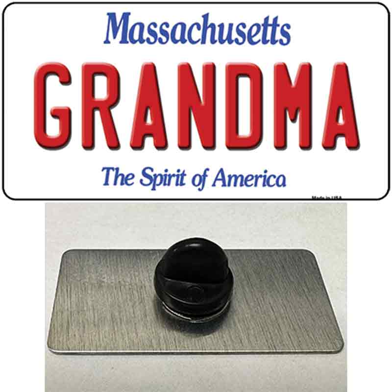 Grandma Massachusetts Novelty Metal Hat Pin