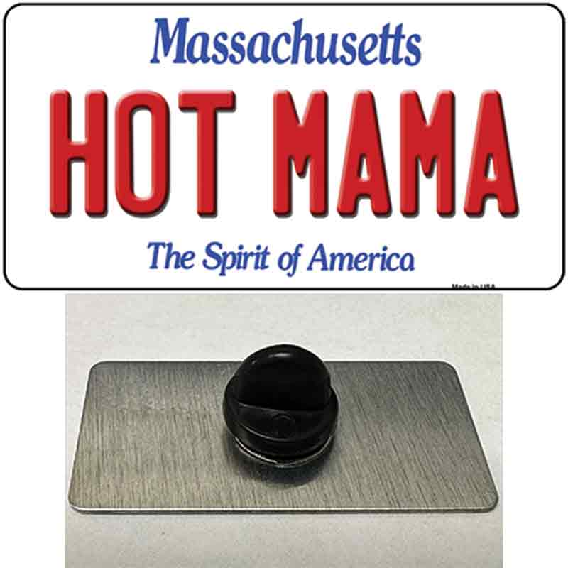 Hot Mama Massachusetts Novelty Metal Hat Pin