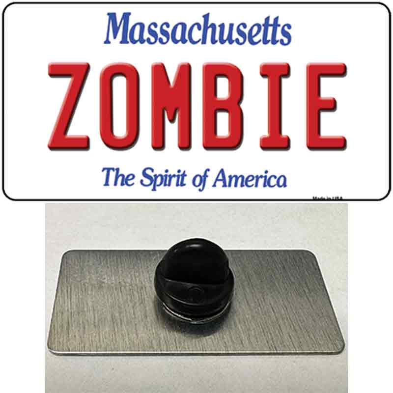 Zombie Massachusetts Novelty Metal Hat Pin