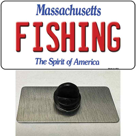 Fishing Massachusetts Novelty Metal Hat Pin