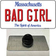 Bad Girl Massachusetts Novelty Metal Hat Pin