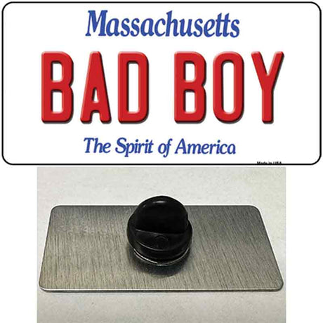 Bad Boy Massachusetts Novelty Metal Hat Pin