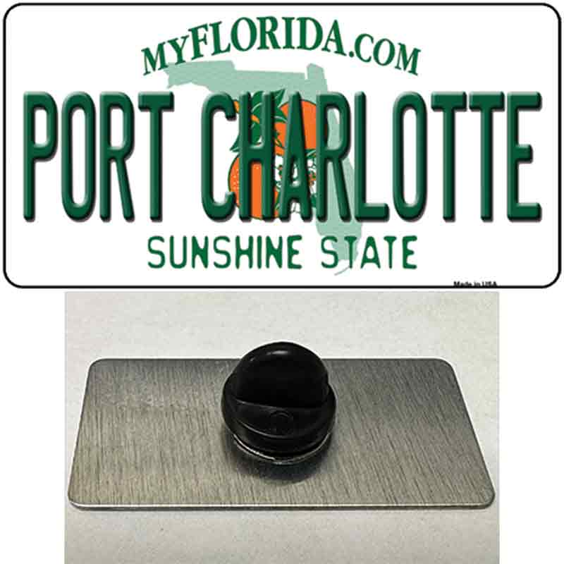 Port Charlotte Florida Novelty Metal Hat Pin