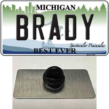 Brady Michigan Novelty Metal Hat Pin