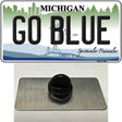 Go Blue Michigan Novelty Metal Hat Pin