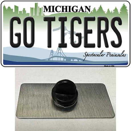 Go Tigers Michigan Novelty Metal Hat Pin