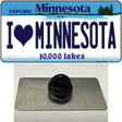 I Love Minnesota Novelty Metal Hat Pin