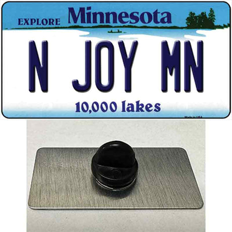 N Joy MN Minnesota Novelty Metal Hat Pin