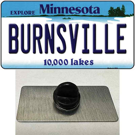 Burnsville Minnesota State Novelty Metal Hat Pin