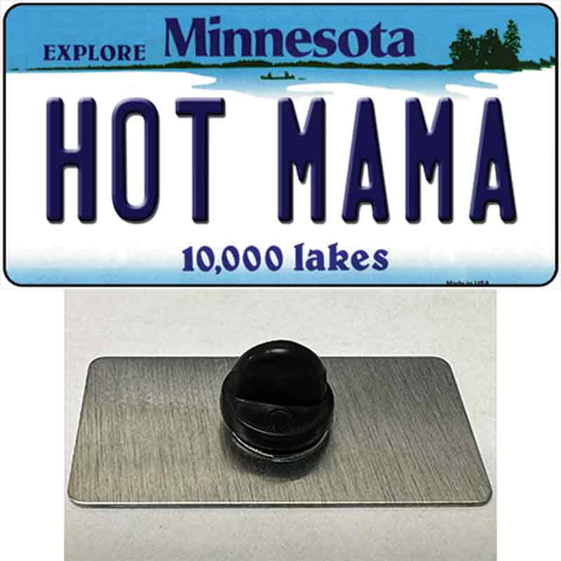 Hot Mama Minnesota State Novelty Metal Hat Pin