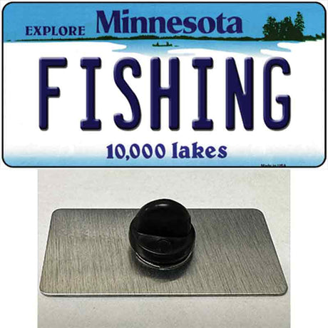 Fishing Minnesota State Novelty Metal Hat Pin