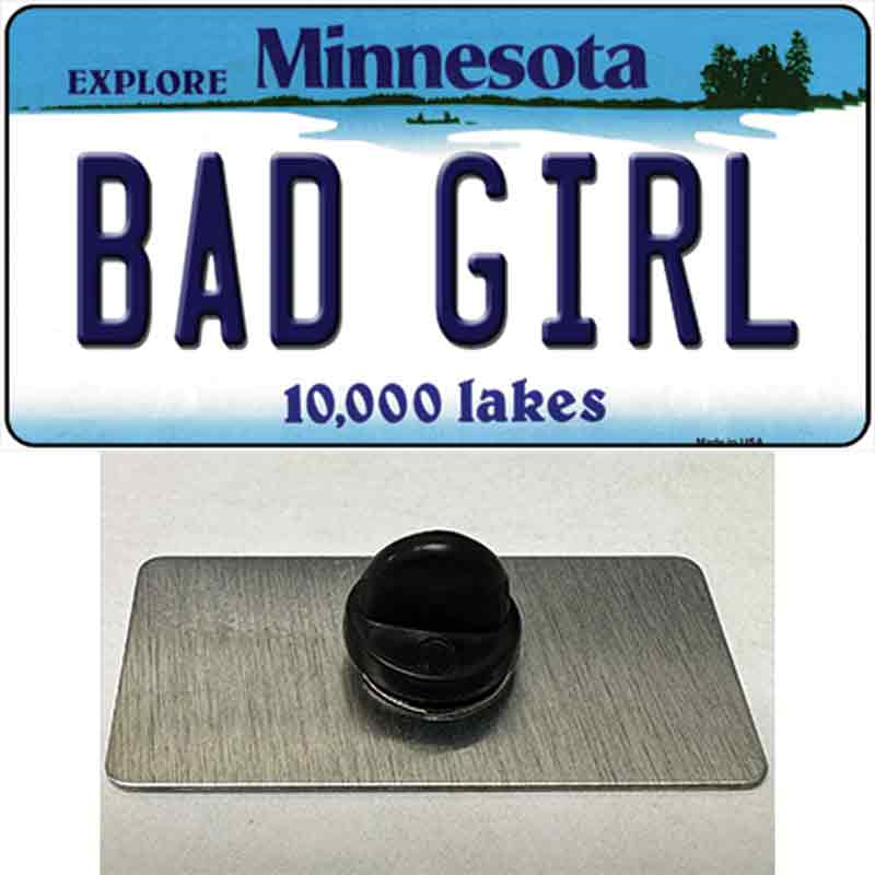 Bad Girl Minnesota State Novelty Metal Hat Pin