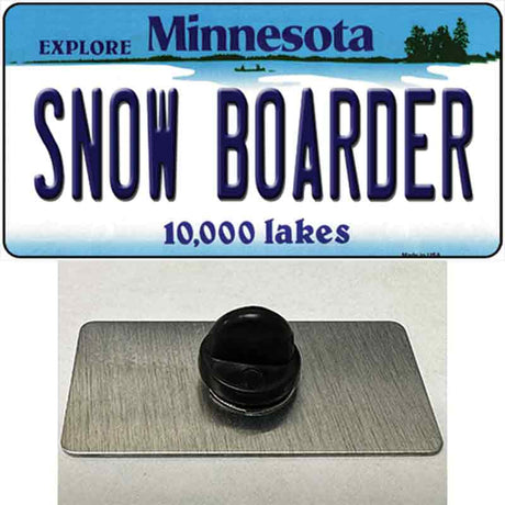 Snow Boarder Minnesota State Novelty Metal Hat Pin