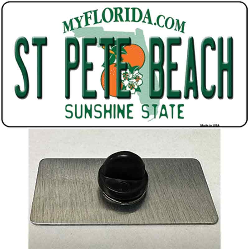 St Pete Beach Florida Novelty Metal Hat Pin