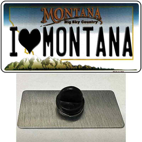 I Love Montana State Novelty Metal Hat Pin