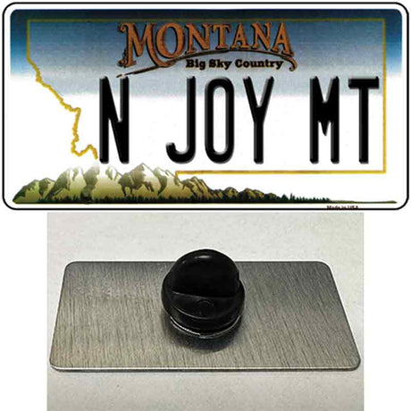 N Joy MT Montana State Novelty Metal Hat Pin