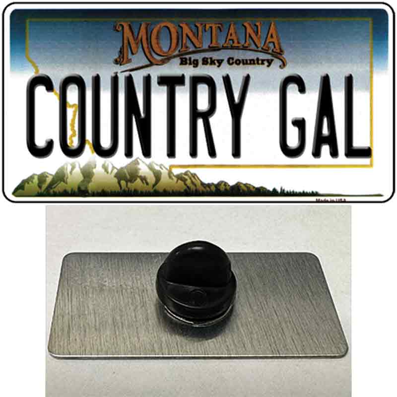 Country Gal Montana State Novelty Metal Hat Pin