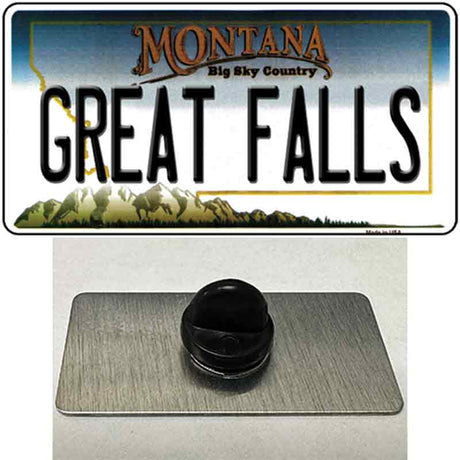 Great Falls Montana State Novelty Metal Hat Pin