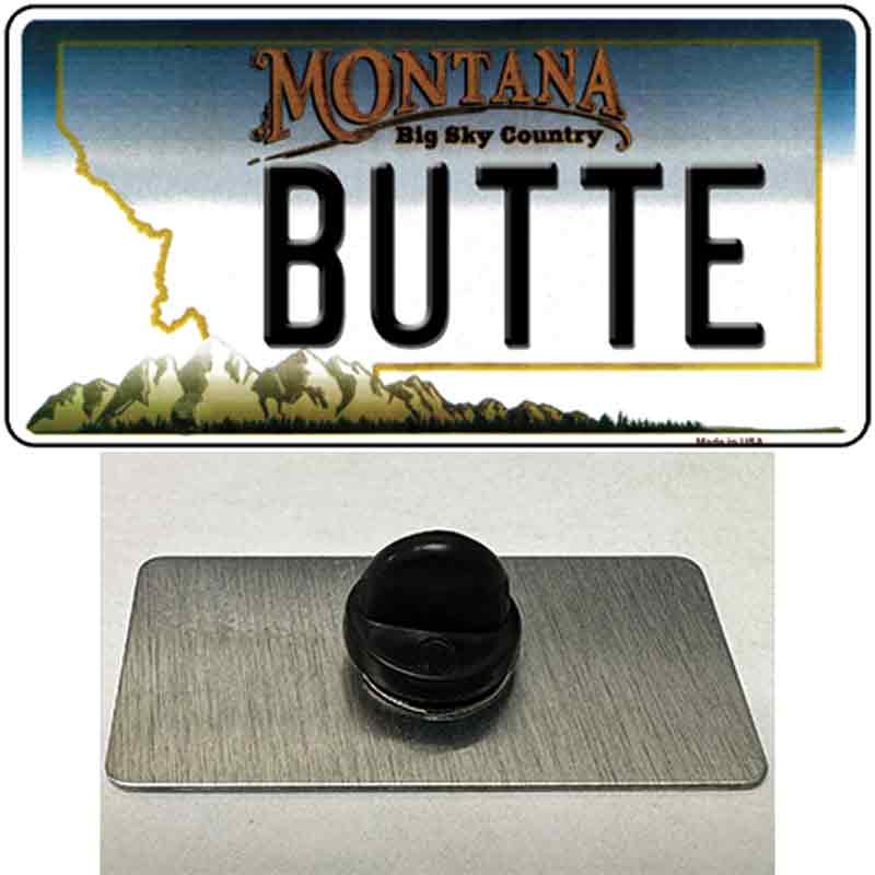 Butte Montana State Novelty Metal Hat Pin