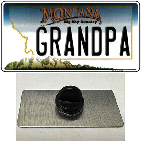 Grandpa Montana State Novelty Metal Hat Pin