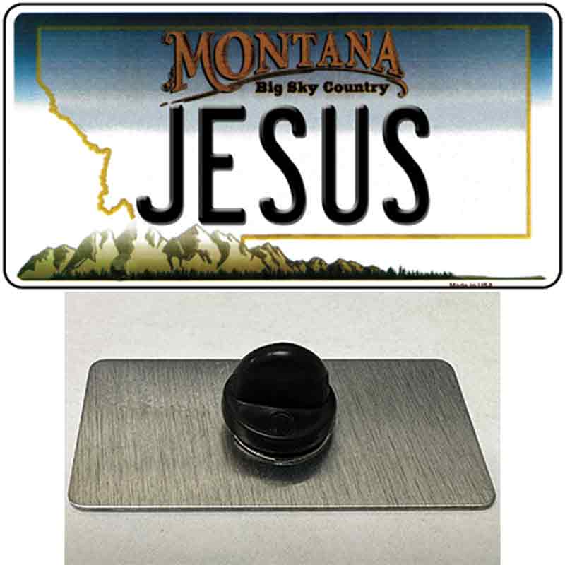 Jesus Montana State Novelty Metal Hat Pin