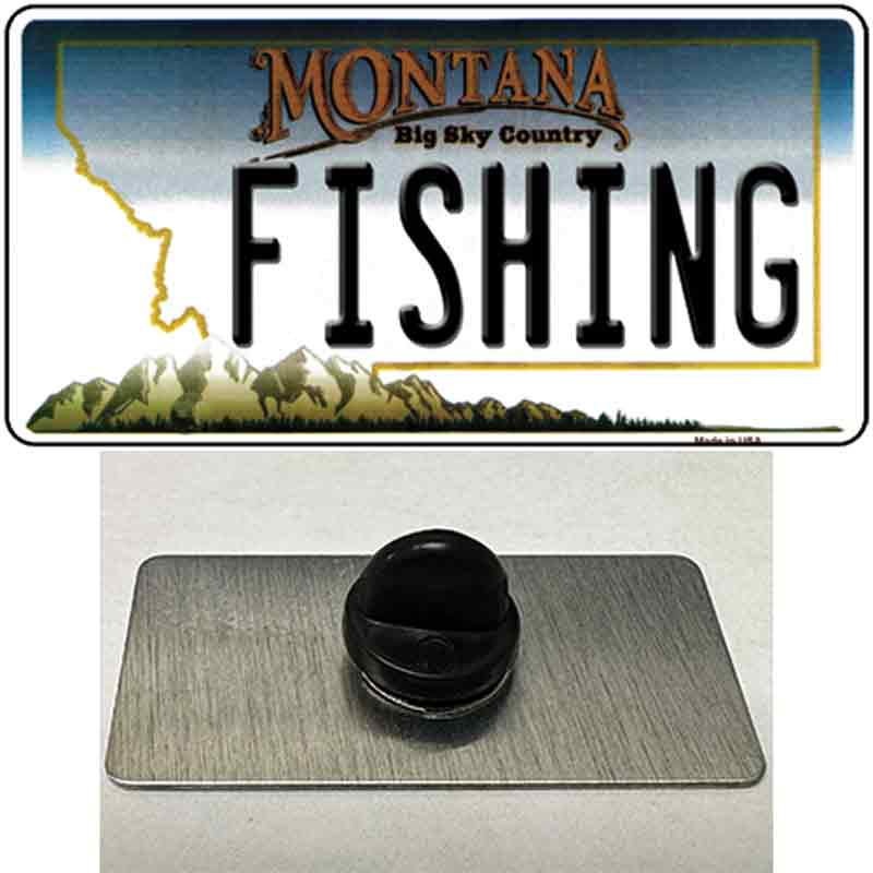 Fishing Montana State Novelty Metal Hat Pin