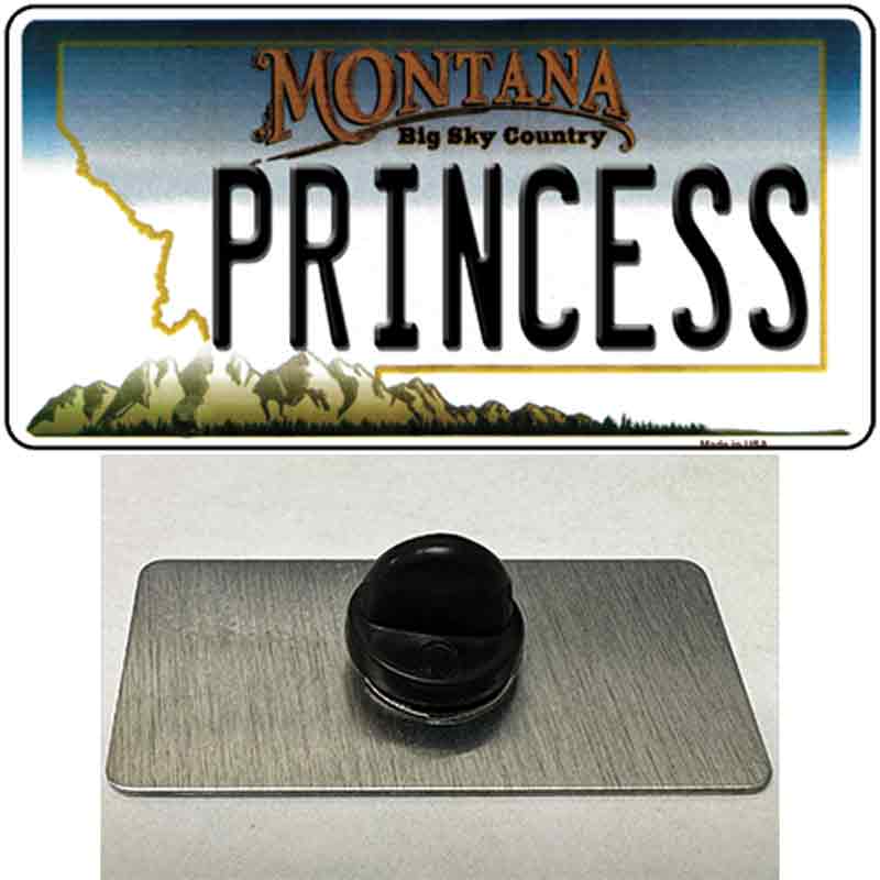 Princess Montana State Novelty Metal Hat Pin