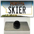 Skier Montana State Novelty Metal Hat Pin