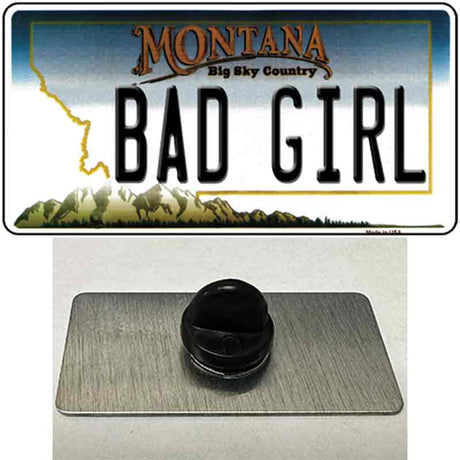 Bad Girl Montana State Novelty Metal Hat Pin