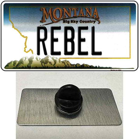 Rebel Montana State Novelty Metal Hat Pin