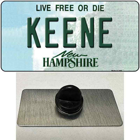 Keene New Hampshire State Novelty Metal Hat Pin