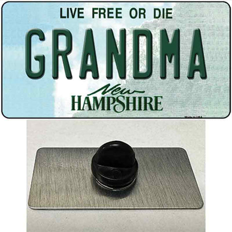 Grandma New Hampshire State Novelty Metal Hat Pin