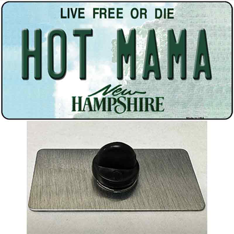 Hot Mama New Hampshire State Novelty Metal Hat Pin