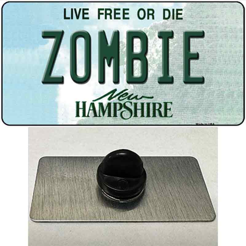 Zombie New Hampshire State Novelty Metal Hat Pin