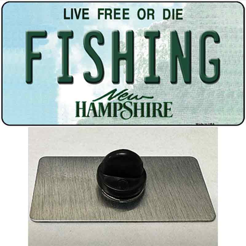 Fishing New Hampshire State Novelty Metal Hat Pin